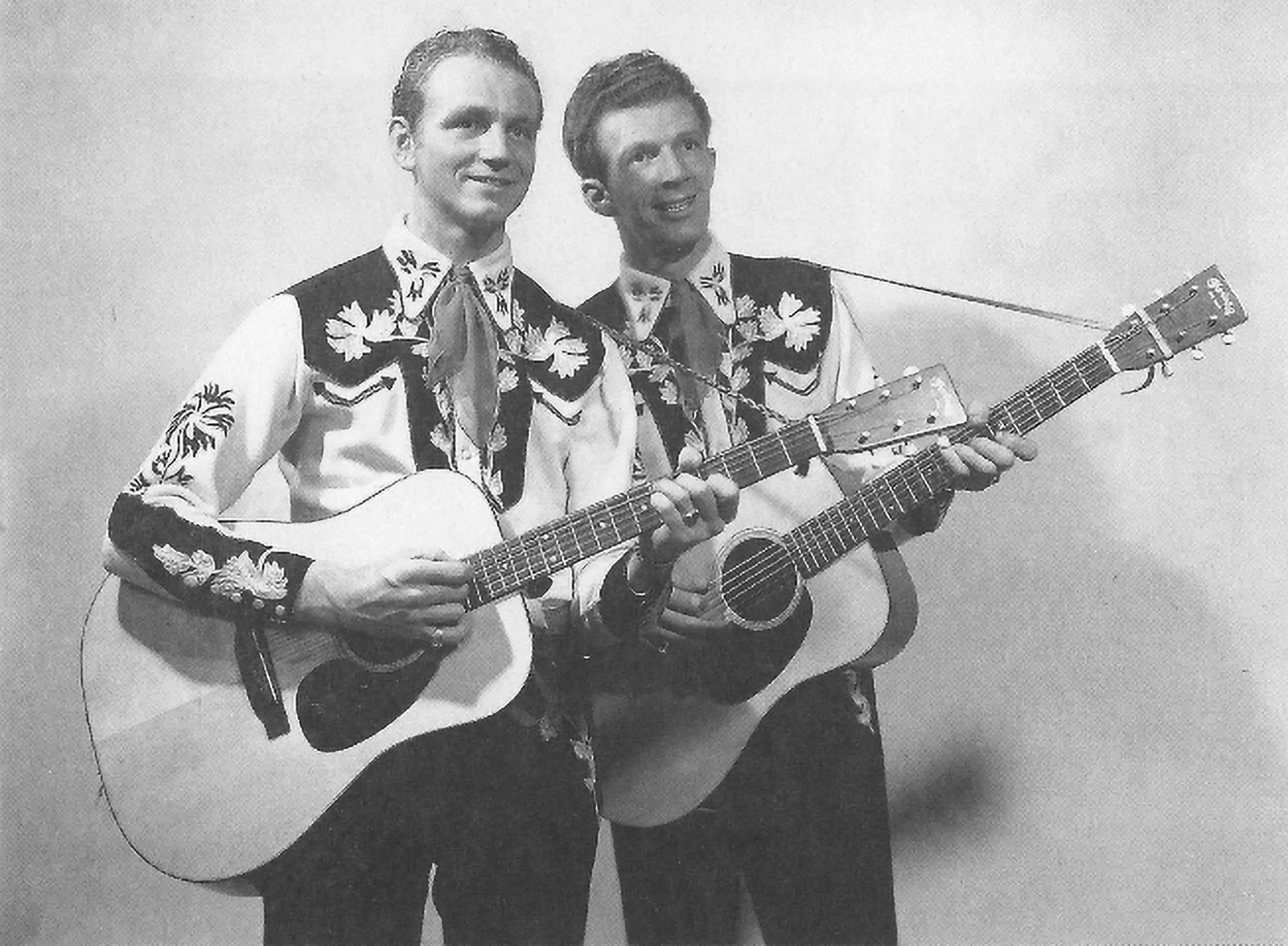 Jerry & Sky in Rodeo Ben clothing, in the Hall of Fame exhibition.